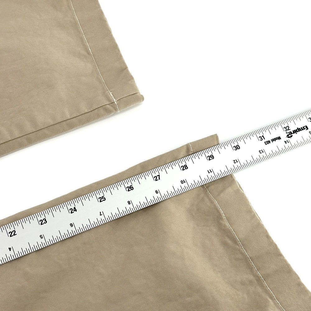 Jos A Bank Mens Khaki Tailored Fit Straight Leg Dress Pants 40 x30 Tan - Picture 9 of 11
